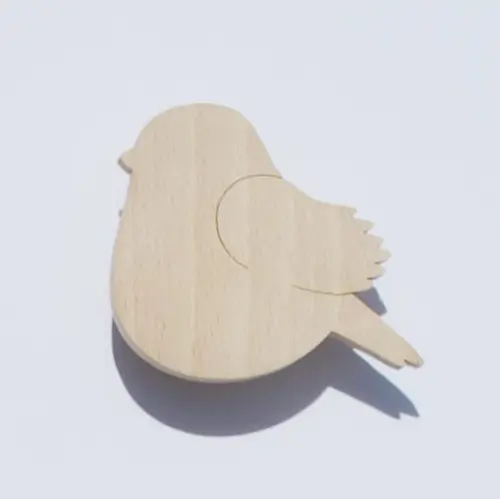 Children's wooden wall hook - Bird - animal coat hooks - FAB-FABRIK