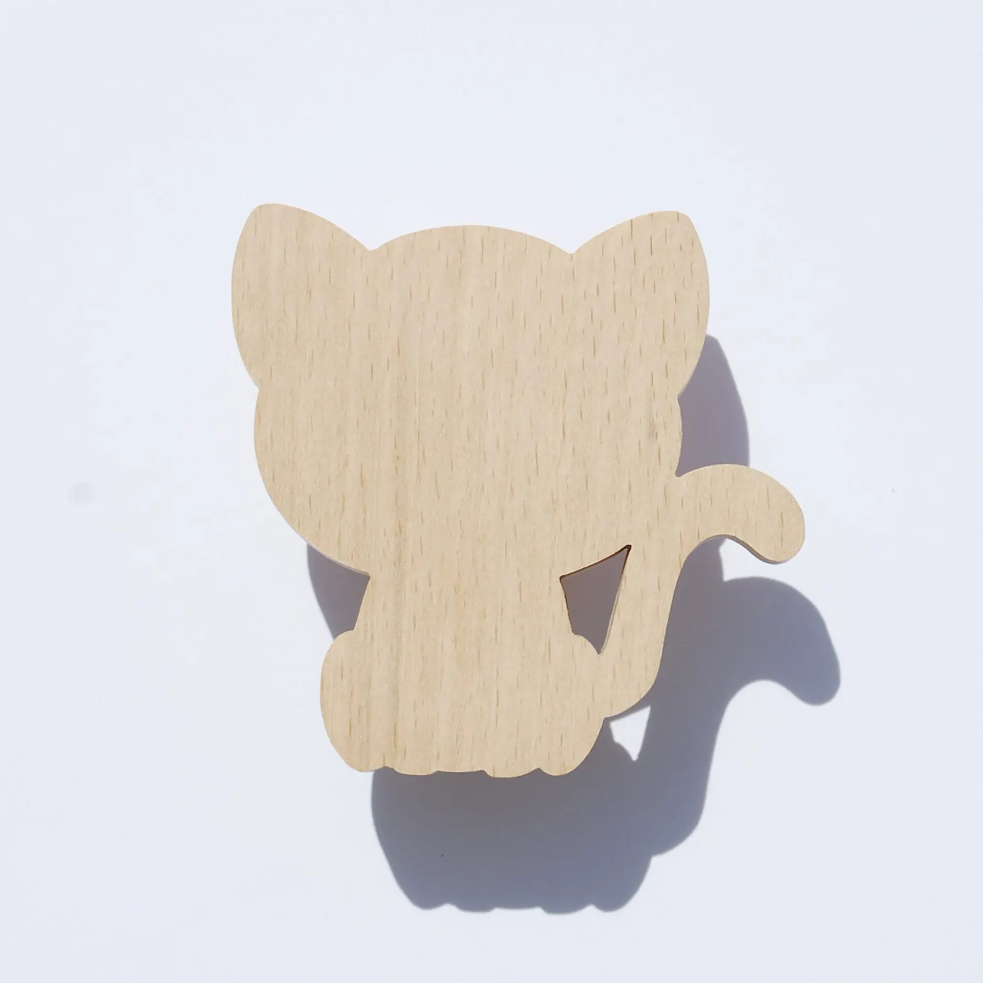 Children's wooden wall hook - Cat - FAB-FABRIK