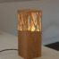 Lampe à poser design en bois de merisier - Fab-Fabrik